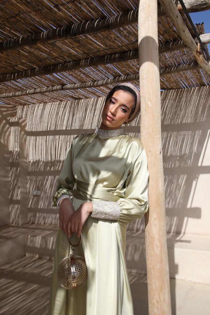 Freya Abaya Pale Green