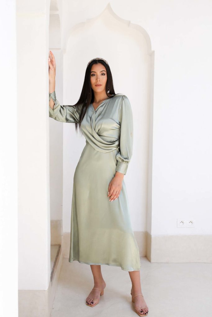 Sia Dress Sage Green