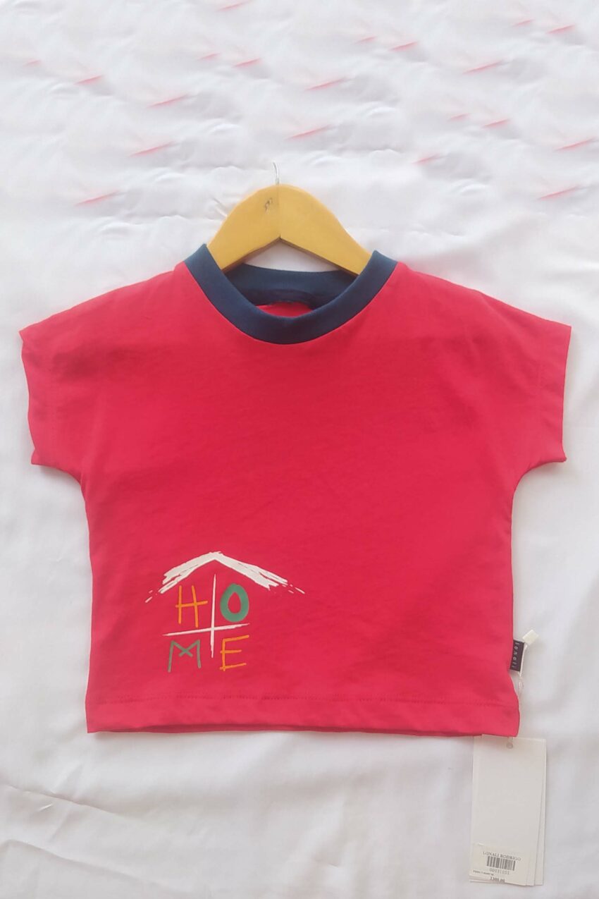 Pooh T-Shirt-Red - Home Side Blue Collar