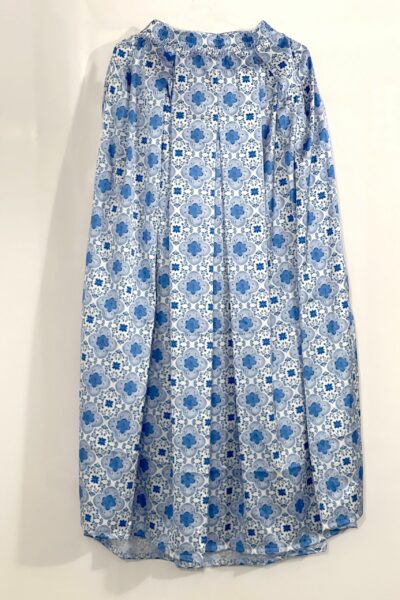 Blue Floral Geo Skirt