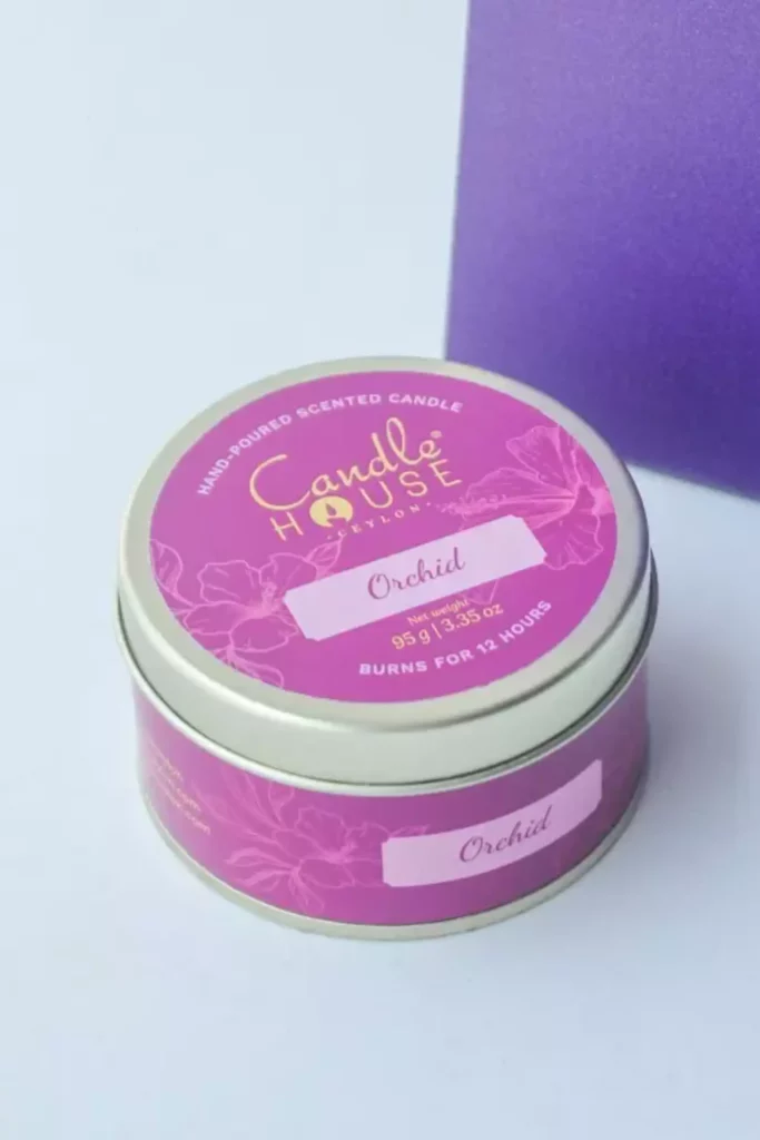 Orchid Tin Candle
