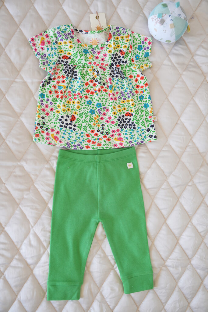Girls Pajamas Set Long - Flower