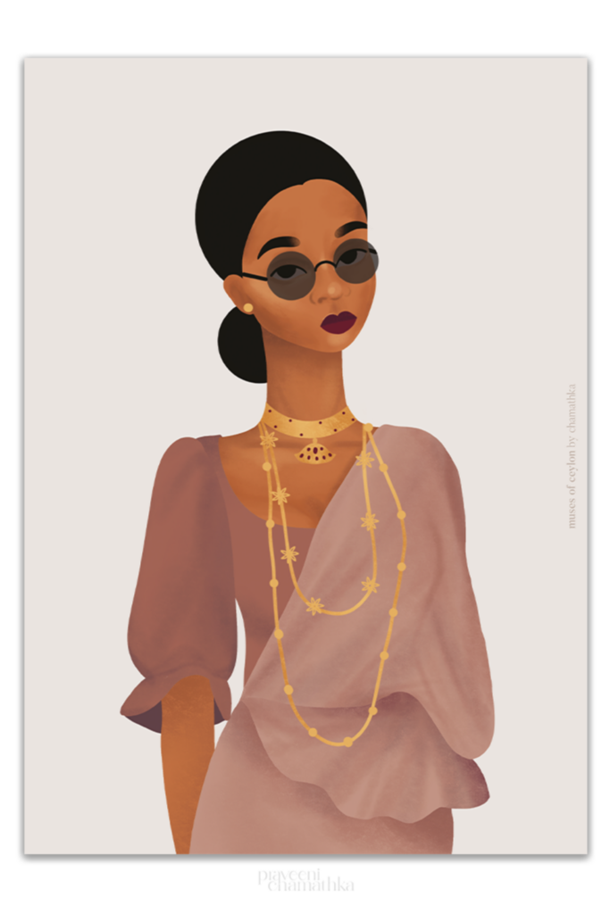 Maniké With Shades - Art Print A3