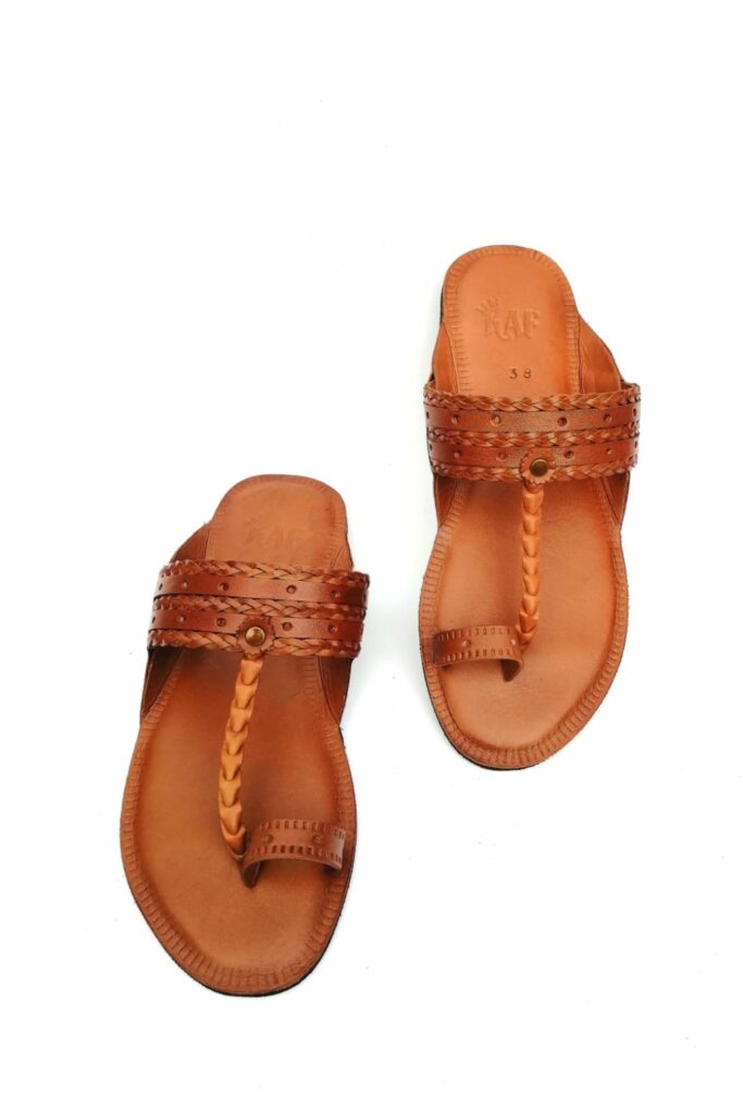 Kolhapuri Chappals - Brown Colour