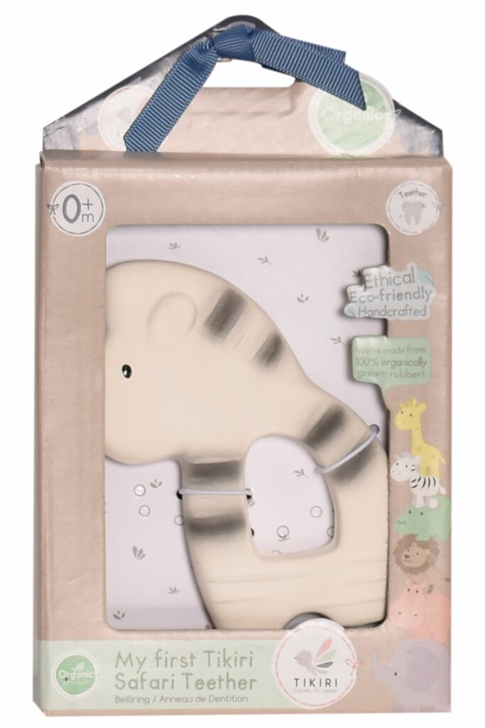 Zebra - Natural Rubber Teether