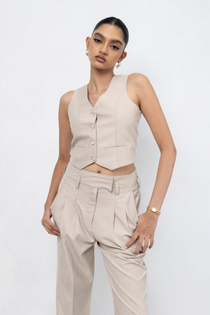Kiyara Waistcoat - Beige