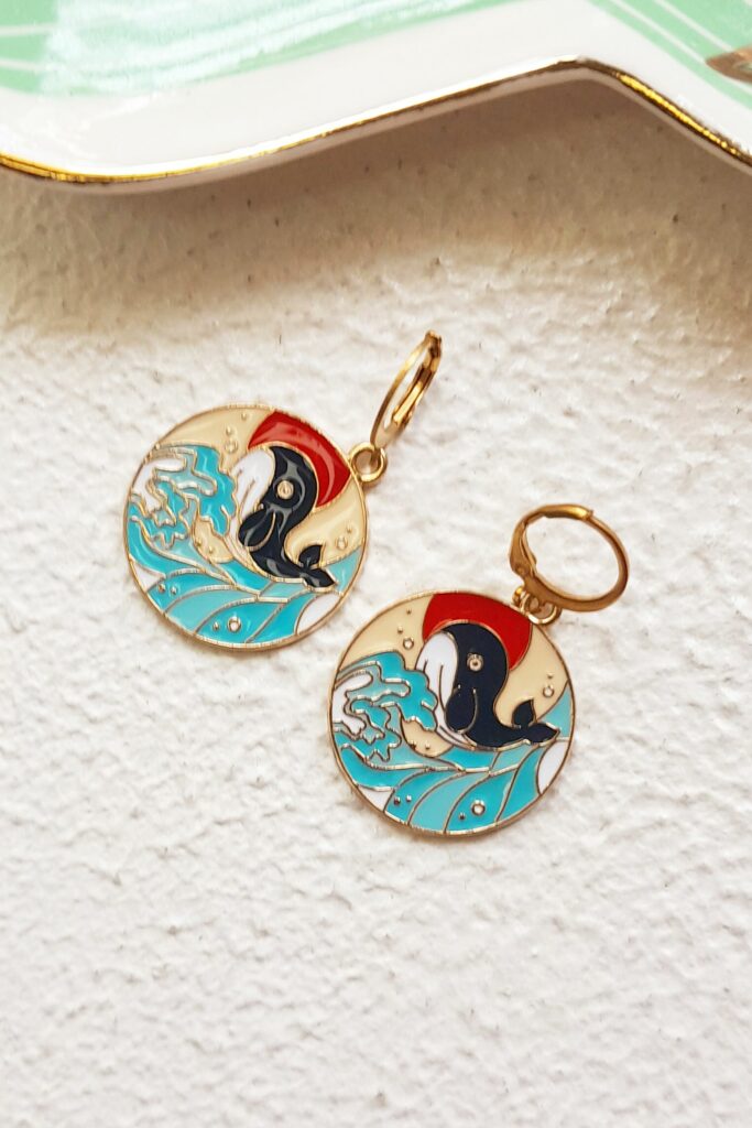 Whale Earrings