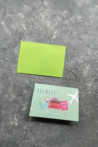 Farewell Travel Greeting Cards