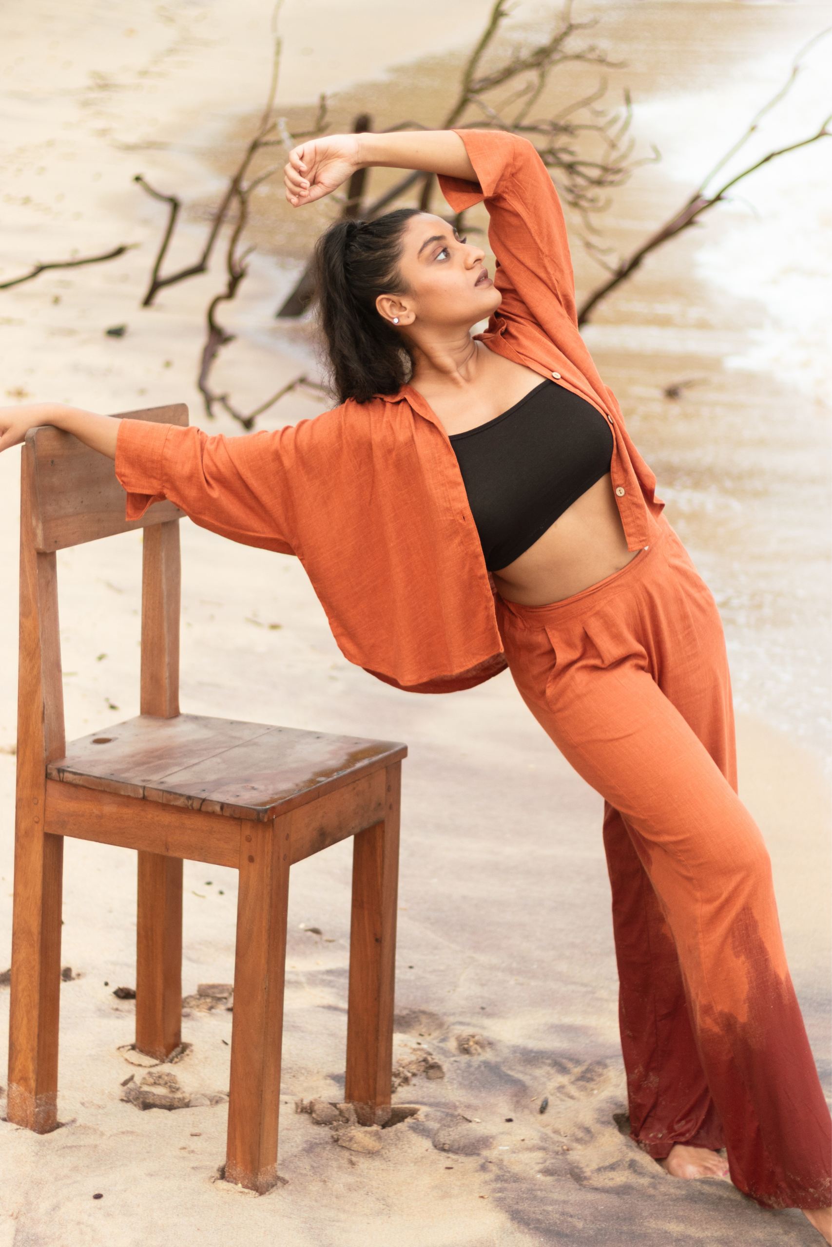 Enora Papaya Pants - Image 2