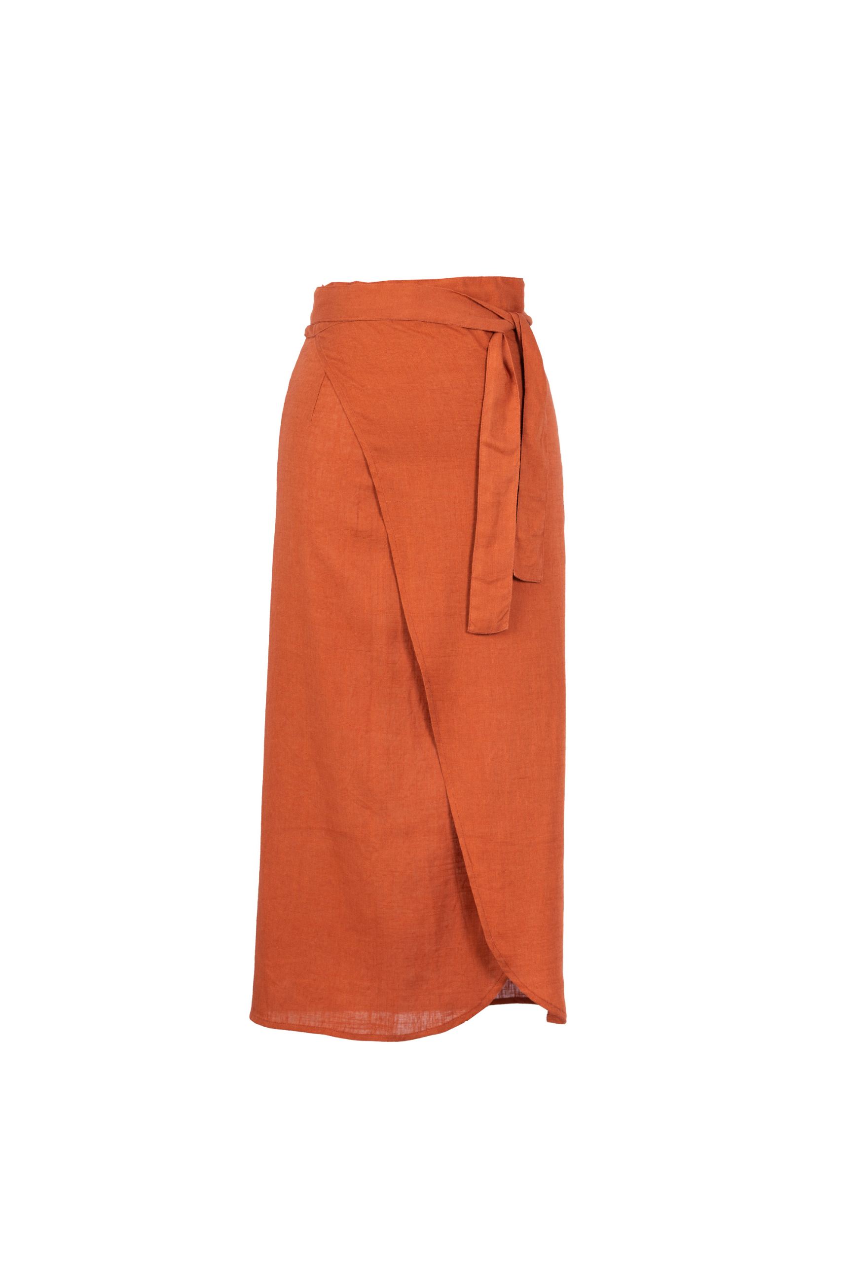 Shanna Papaya Skirt