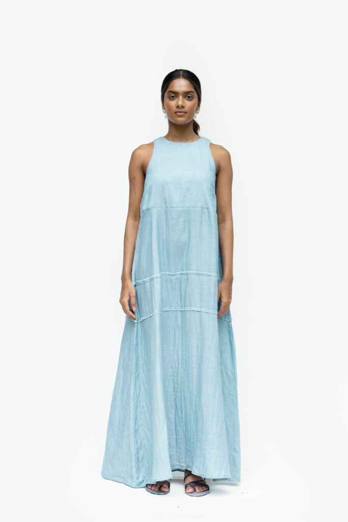 Ari Sleeveless Dress With Panel Detailing