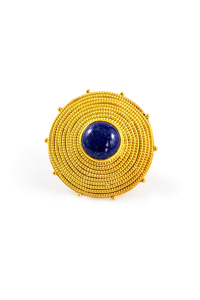Lapis Lazuli Swirl Ring