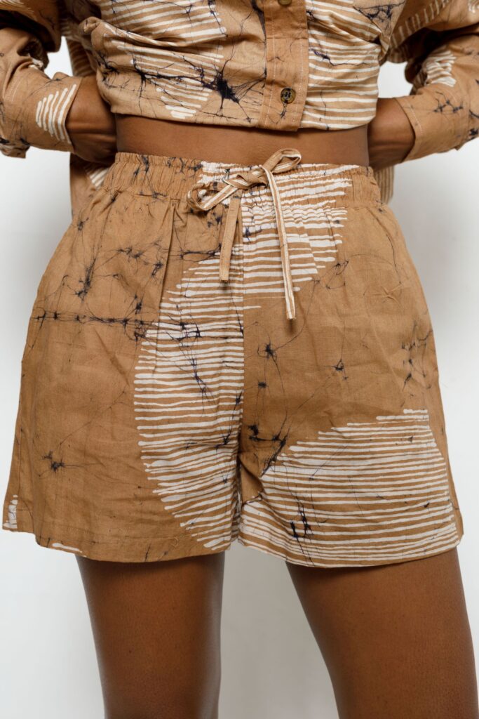 Beige Batik Short