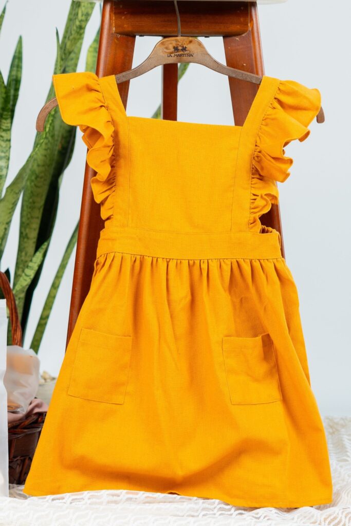 Pocket Flutter Yellow Dress