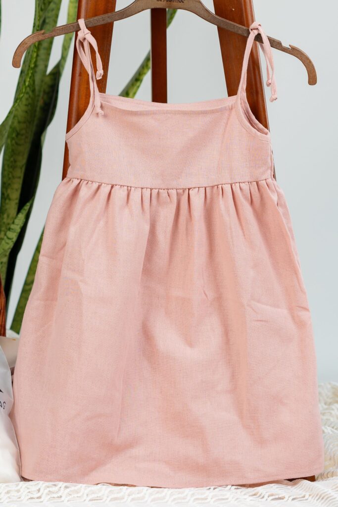 Tie-Top Twirl Pink Dress