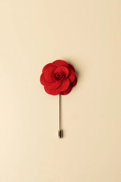 Rose - Bright Red Lapel Pin