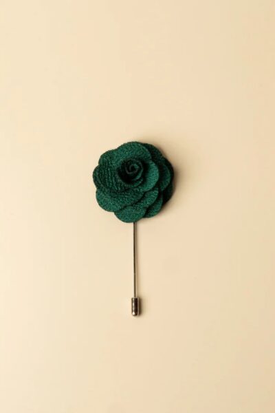 Rose - Emerald Green Lapel Pin