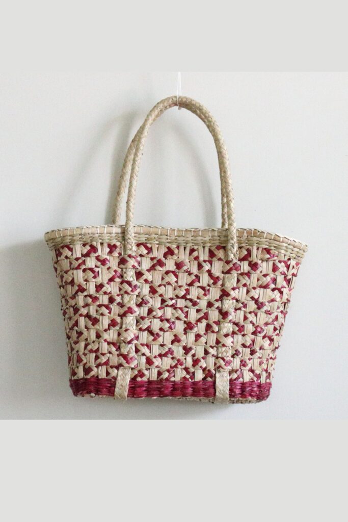 Reed Bag Natural Purple Design