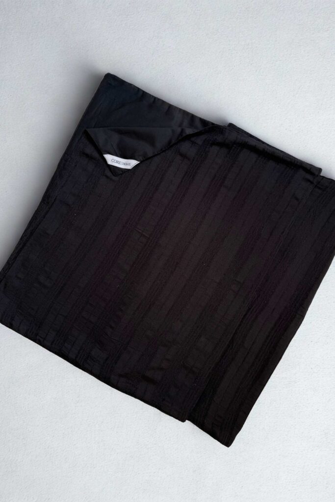 Black Table Runner