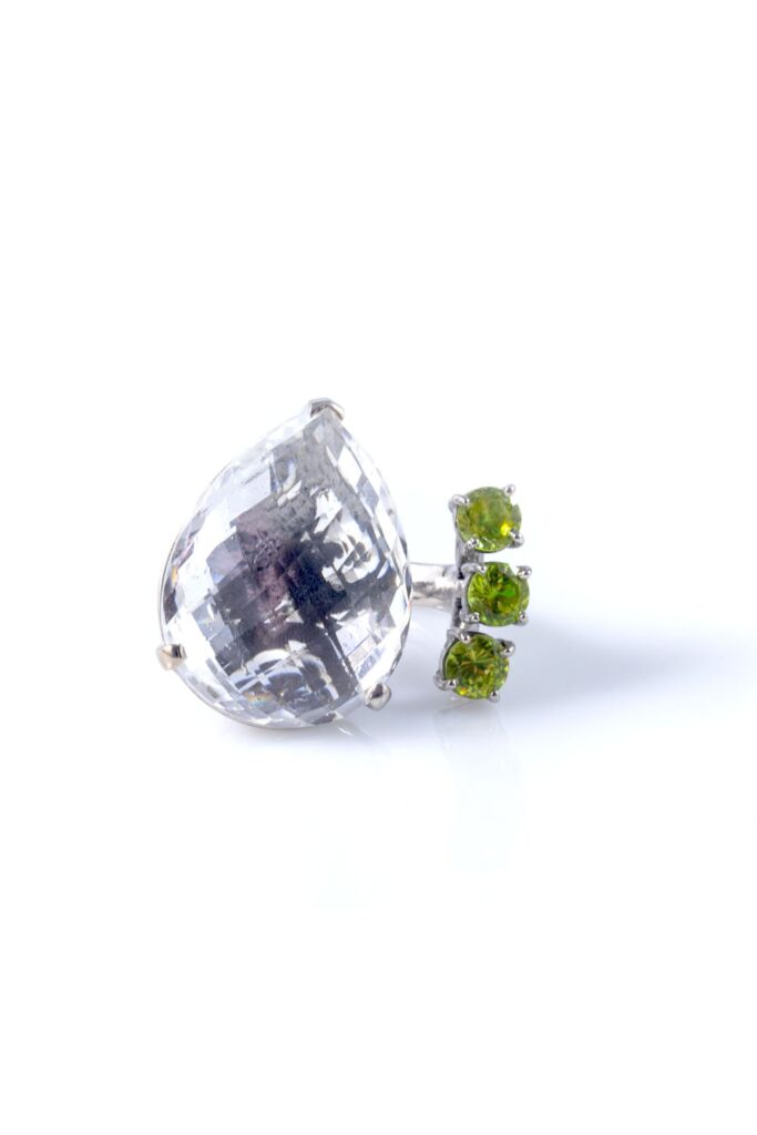 Quartz & Spene Ring