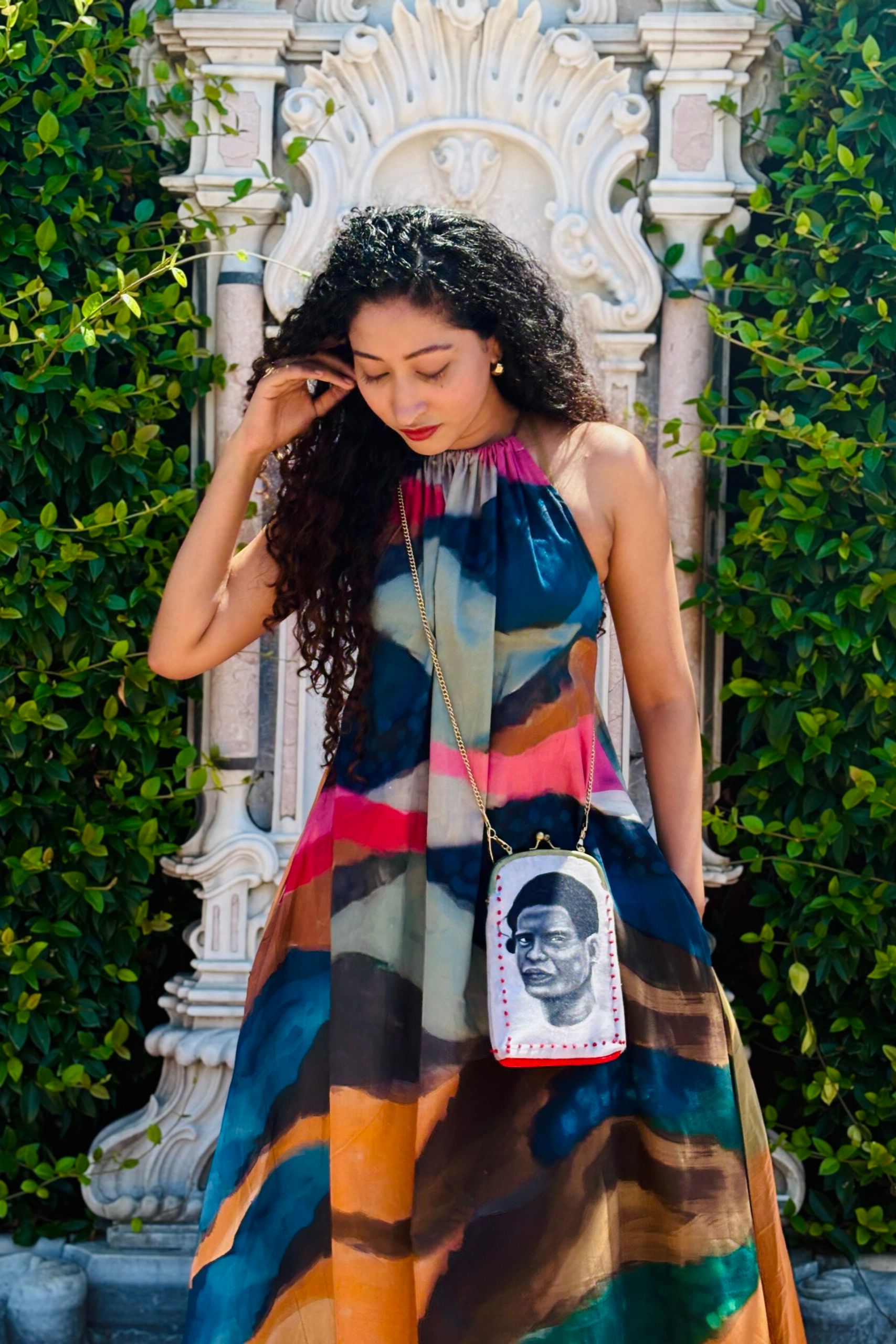 Radha Halterneck Long Dress - Image 2