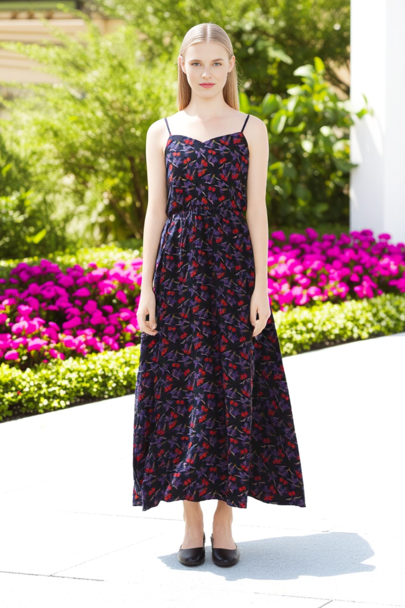 Garden Dress Green Butterfly