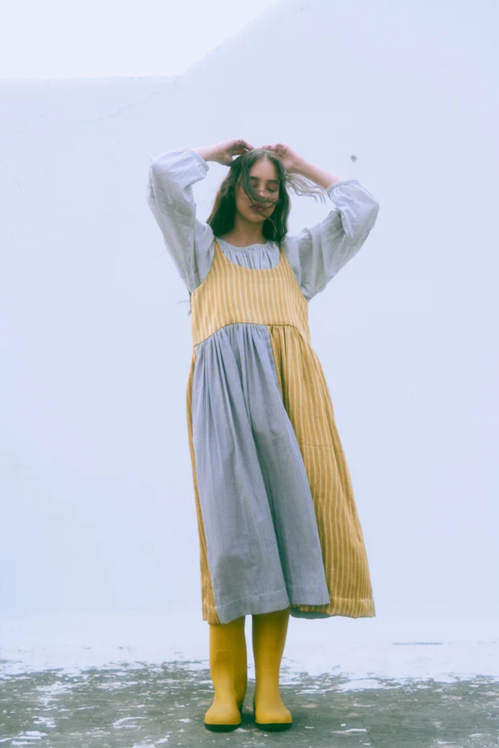 Alice Ochre Slip Dress