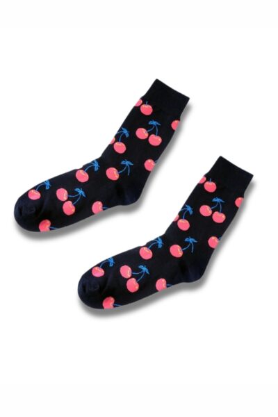 Cherry Black Socks