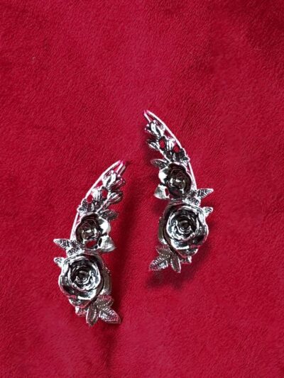 Rose Ear Cuff Silver