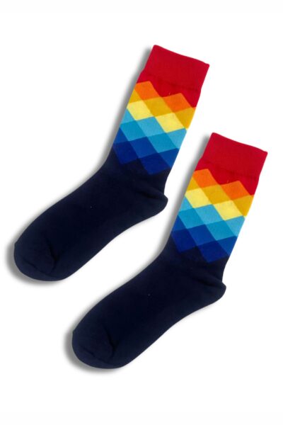 Red &  Orange Crew Socks