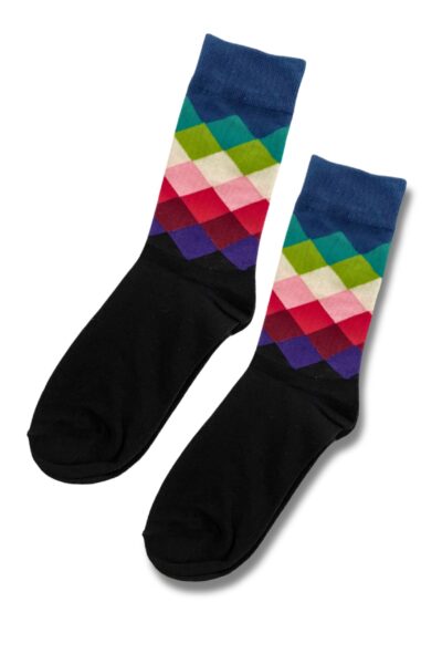 Dark Blue & Green Socks