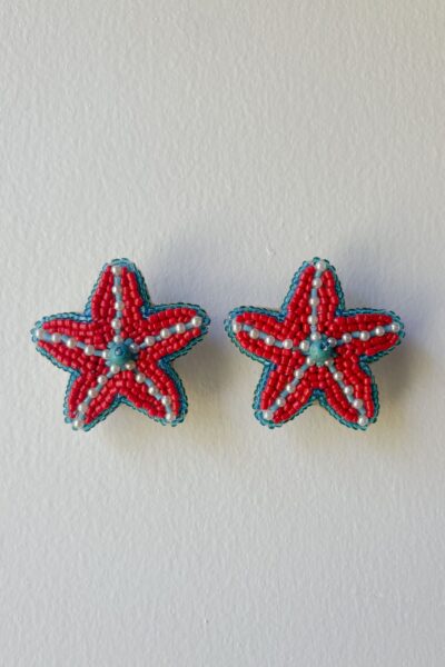 Estrella Earrings Red