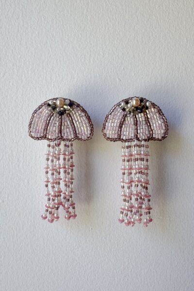 Medusa Earrings Baby Pink