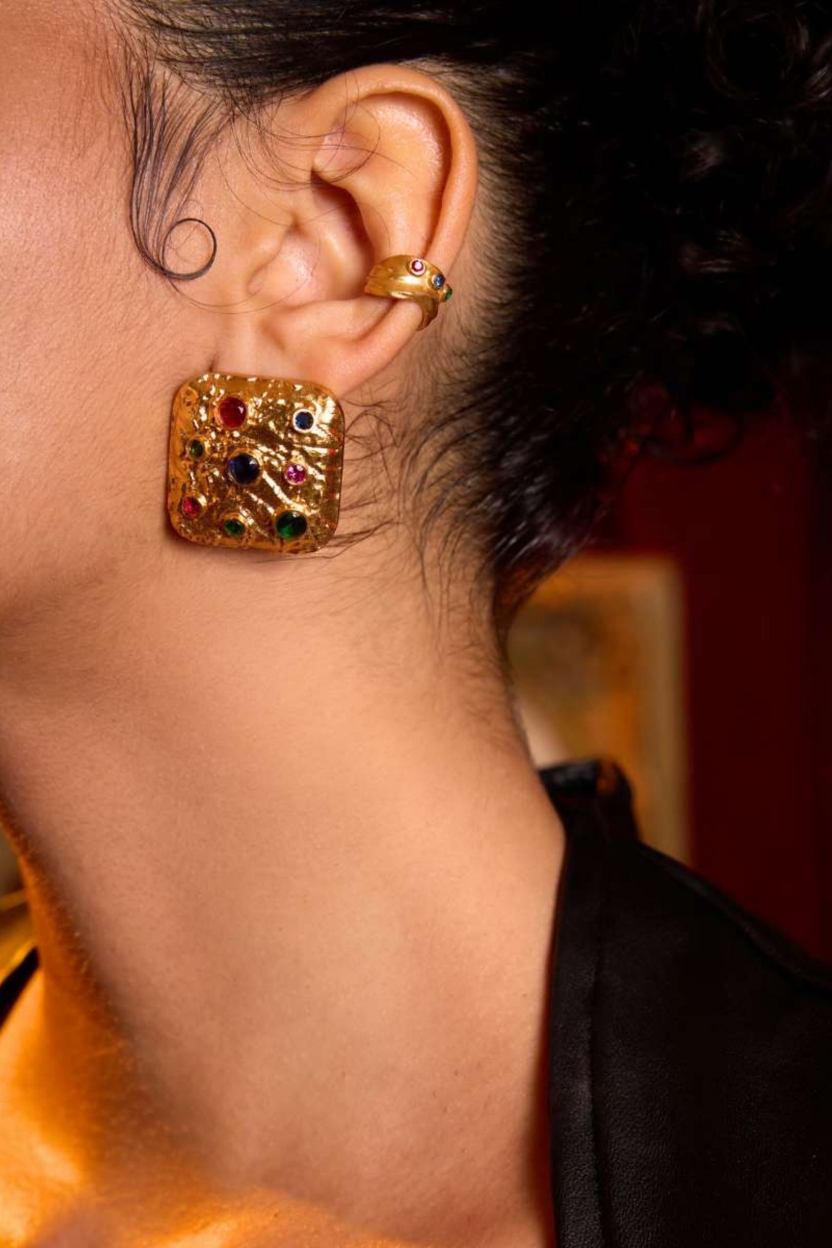 Mob Wife Studded Stud Earrings The Design Collective Store
