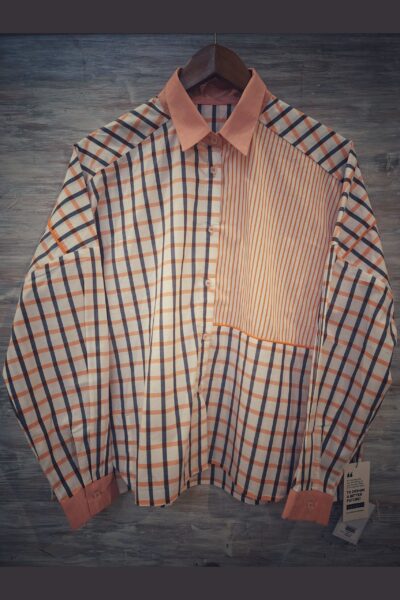 Isla Shirt - Orange Check
