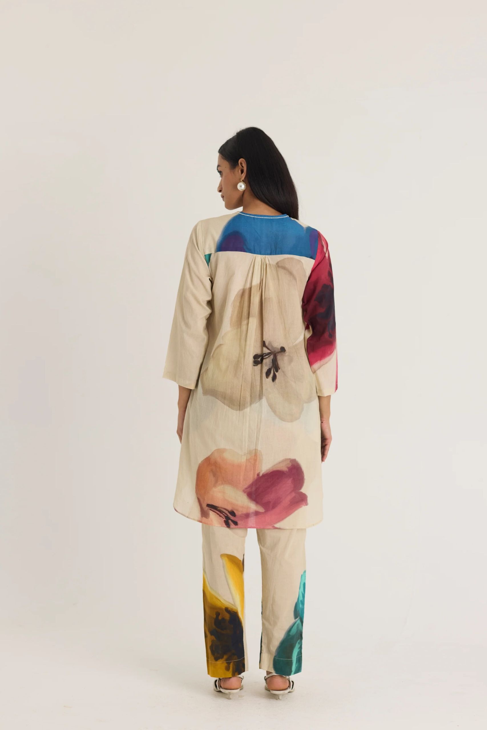 Lila Short Kurta Set - Image 3