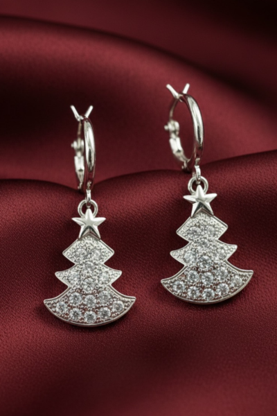 Sterling Silver Xmas Tree Dangler