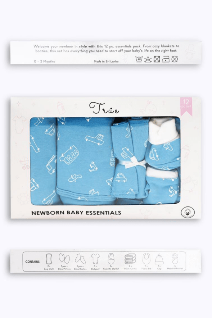 Newborn Happy Essentials Bundle - 12Pcs Set
