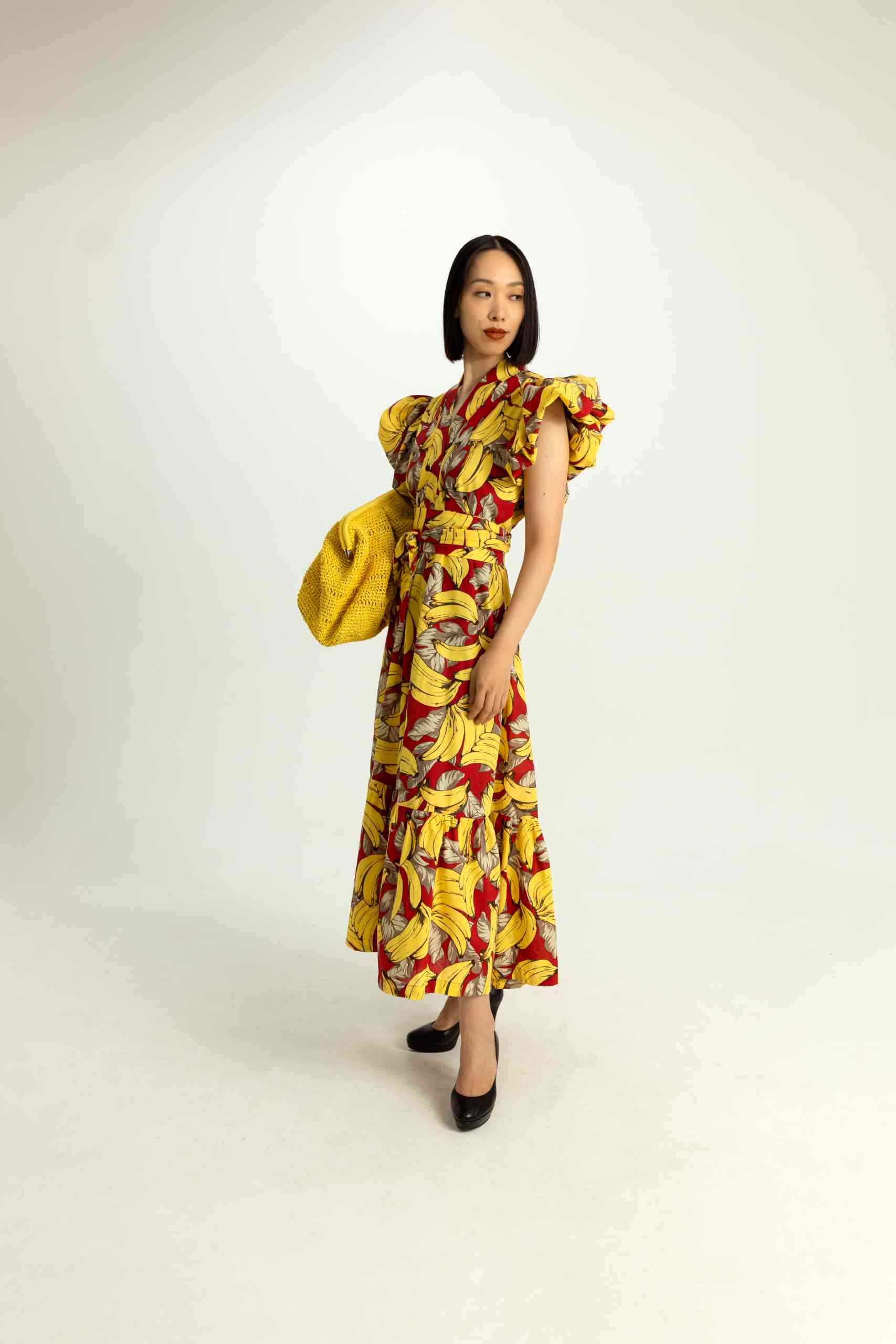 Aloha Banana Printed Dress