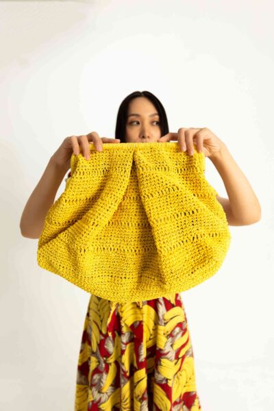 Crochet Yellow Bag