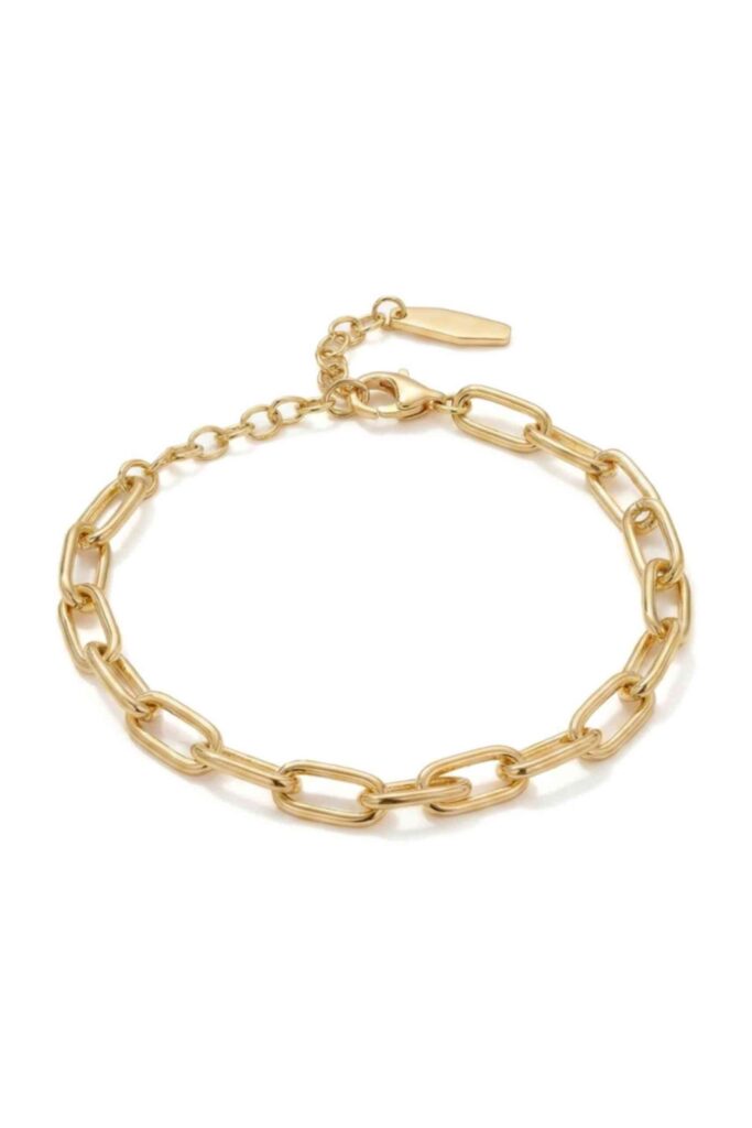 Link Bracelet In Gold Vermeil