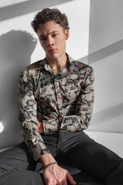 Emerald Cashew Tree Long Sleeve Shirt