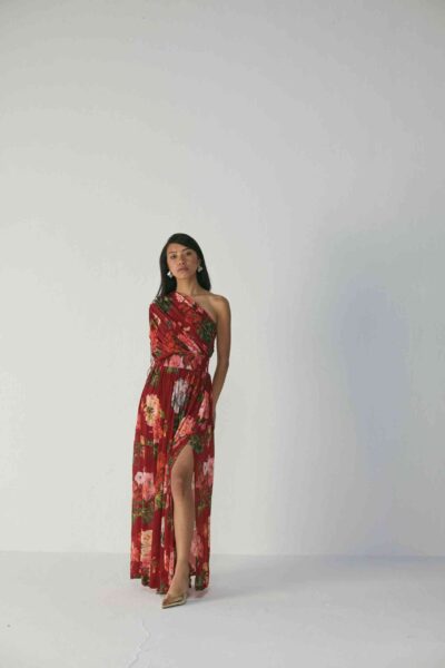 Jingle One Shoulder Dress