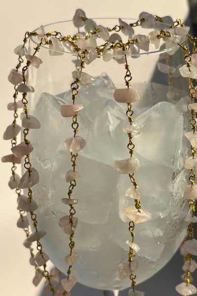 Rose Quartz Long Necklace