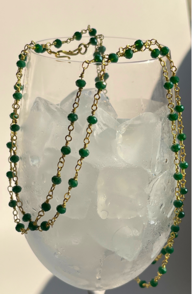 Emerald Long Necklace