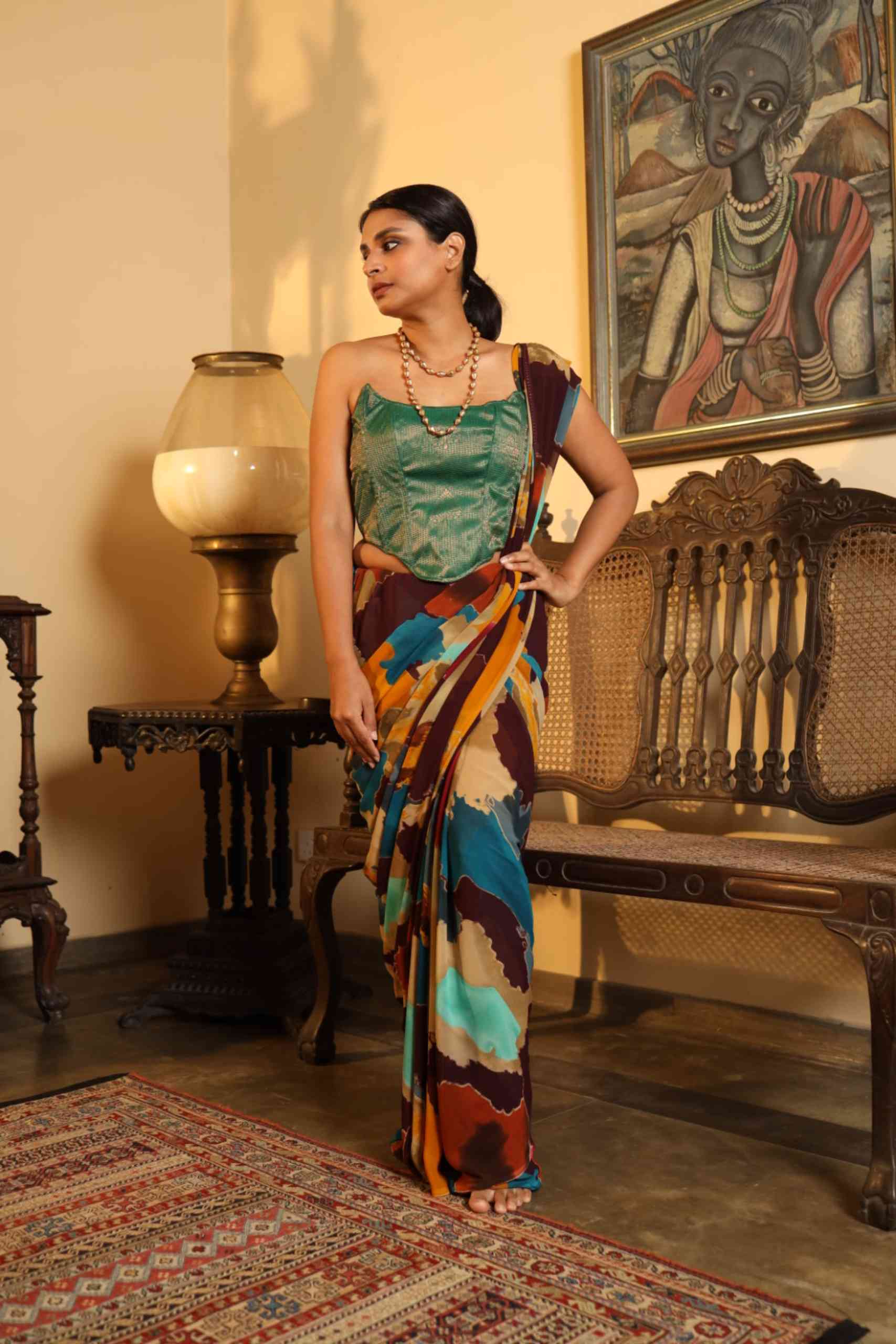 Green Adjustable Corset - Image 2