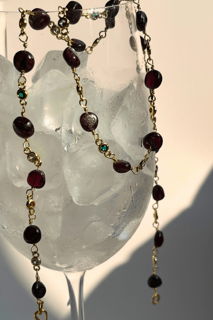 Garnet Short Necklace