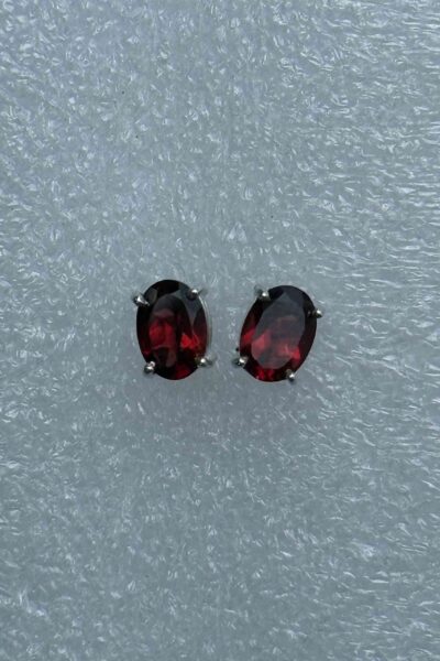 Garnet Studs
