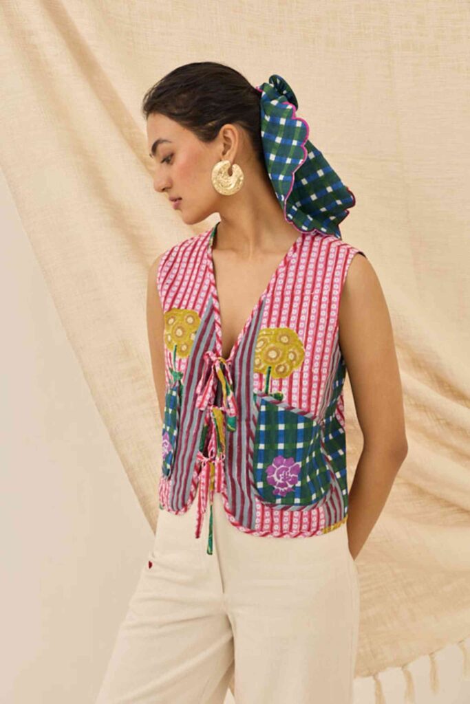 Lali Multiprint Waistcoat