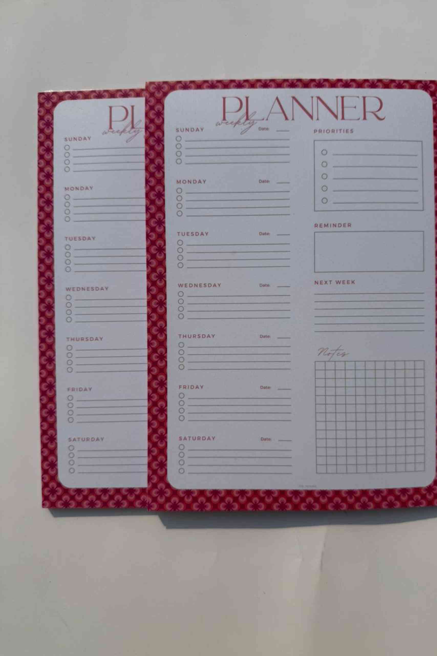 Handmade Block Print Planner